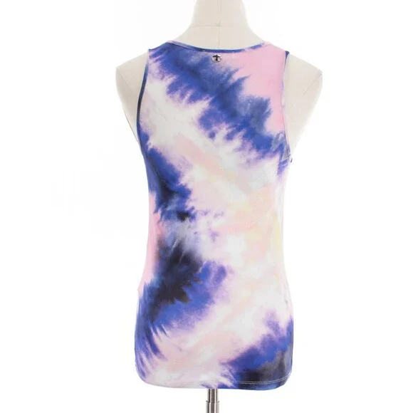 Paco Rabanne NWD Sleeveless Tank Top Size 38 (US 6) in Pink / Blue Tie Dye